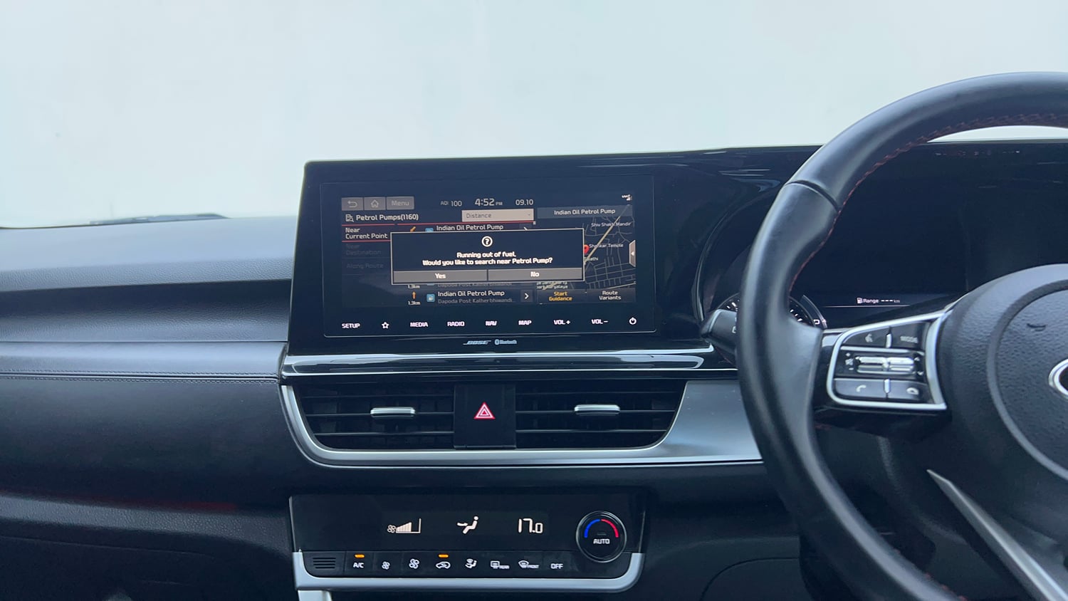 Used 2020 Kia Seltos GTX Plus DCT 1.4 Petrol Automatic interior MUSIC SYSTEM & AC CONTROL VIEW