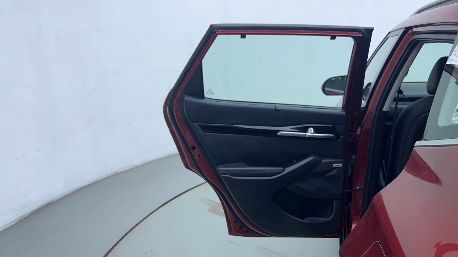 Used 2020 Kia Seltos GTX Plus DCT 1.4 Petrol Automatic interior LEFT REAR DOOR OPEN VIEW