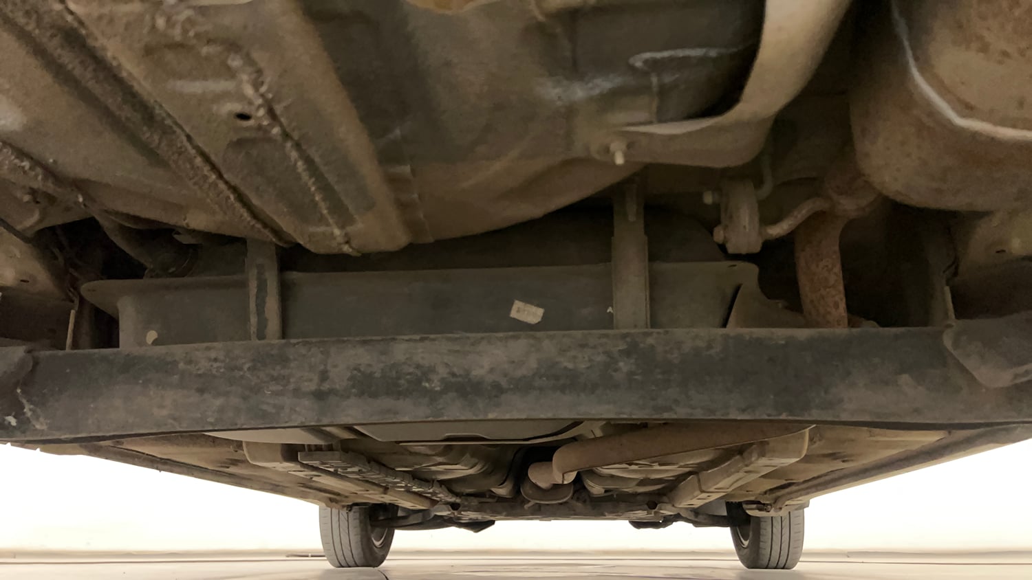 Used 2015 Hyundai Grand i10 Asta 1.2 Kappa VTVT Petrol Manual extra REAR UNDERBODY VIEW (TAKEN FROM REAR)