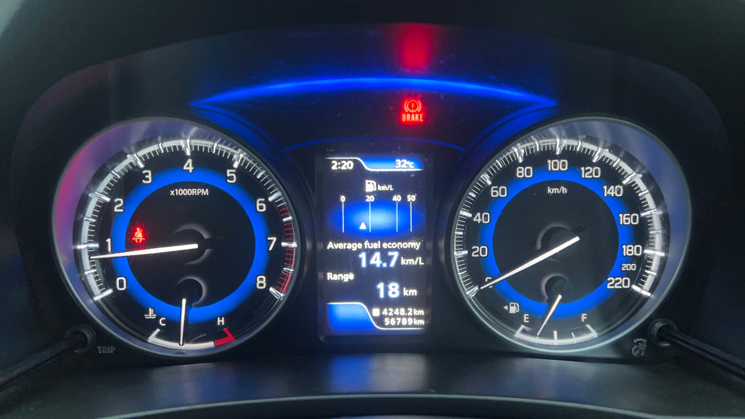 Used 2021 Maruti Suzuki Baleno Zeta Petrol Manual interior CLUSTERMETER VIEW