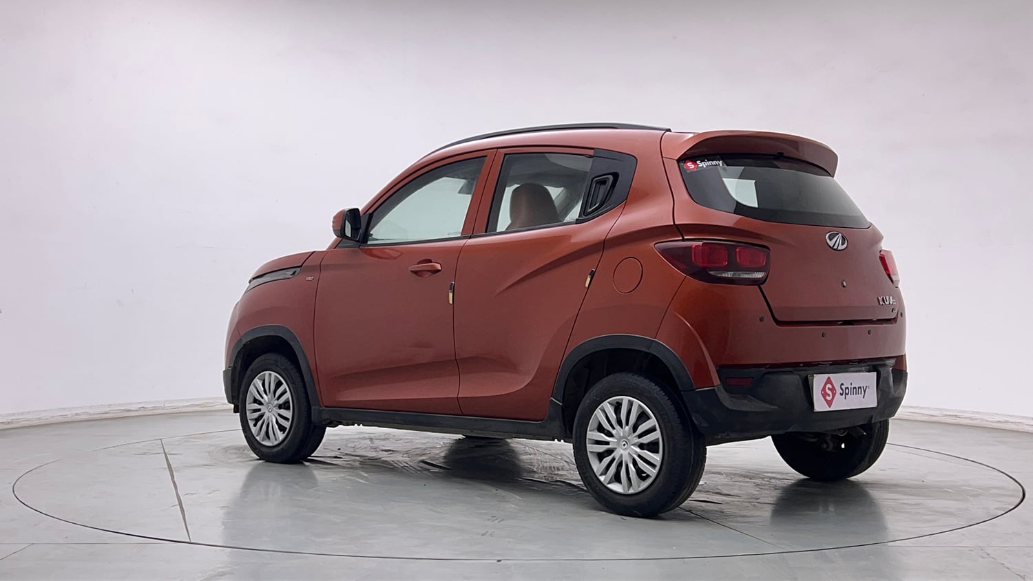 Used 2017 Mahindra KUV100 K4 6 STR Petrol Manual exterior LEFT REAR CORNER VIEW