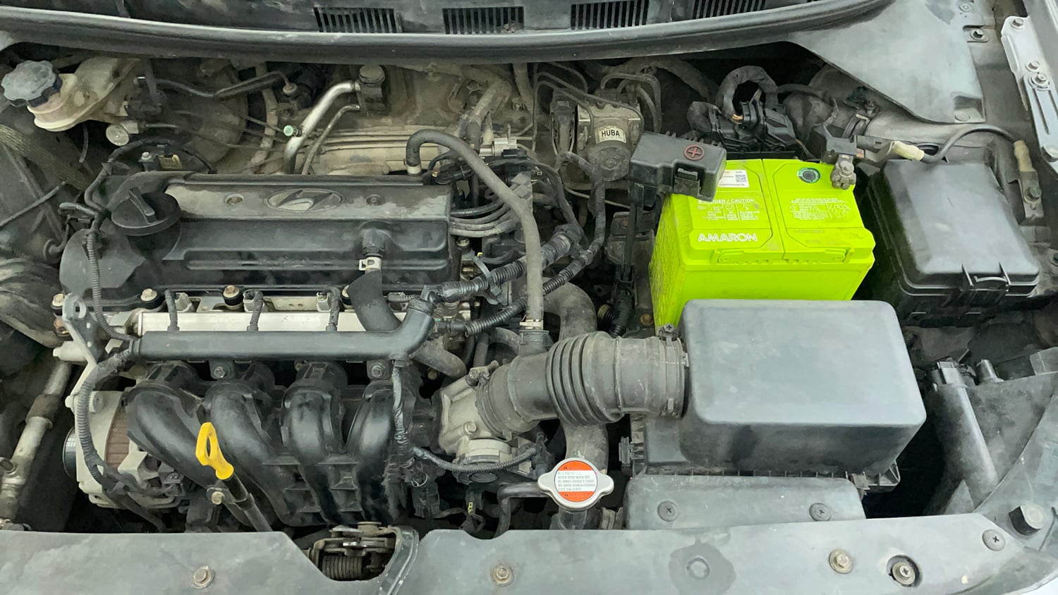 Used 2016 Hyundai Elite i20 Asta 1.2 Petrol Manual engine ENGINE LEFT SIDE VIEW