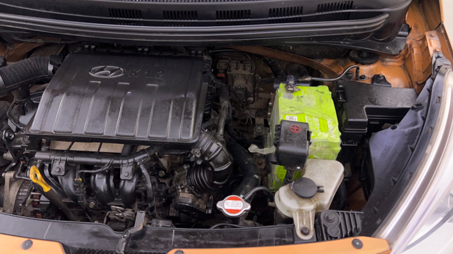 Used 2013 Hyundai Grand i10 Asta 1.2 Kappa VTVT Petrol Manual engine ENGINE LEFT SIDE VIEW