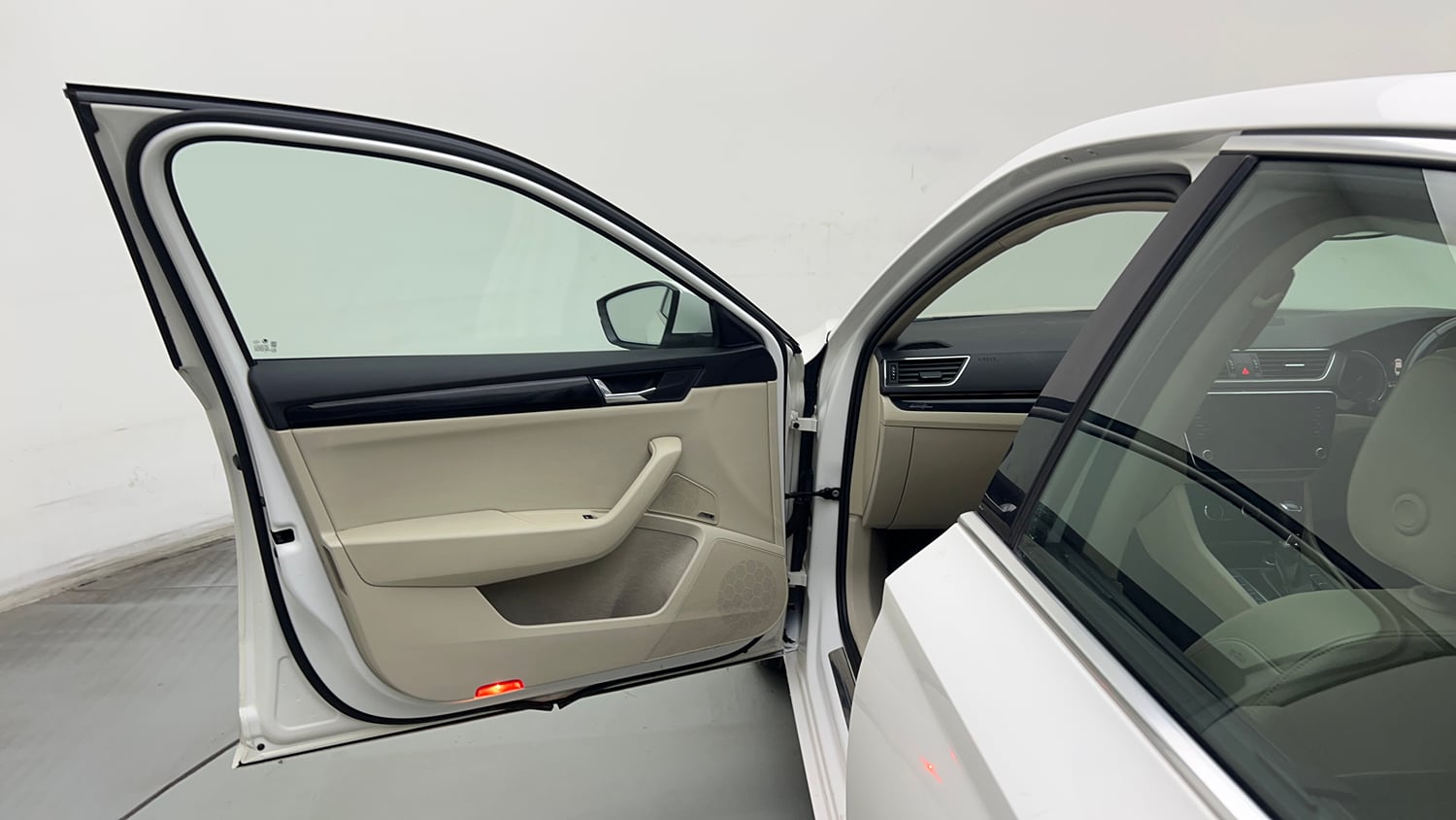 Used 2018 Skoda Superb L&K TSI AT Petrol Automatic interior LEFT FRONT DOOR OPEN VIEW