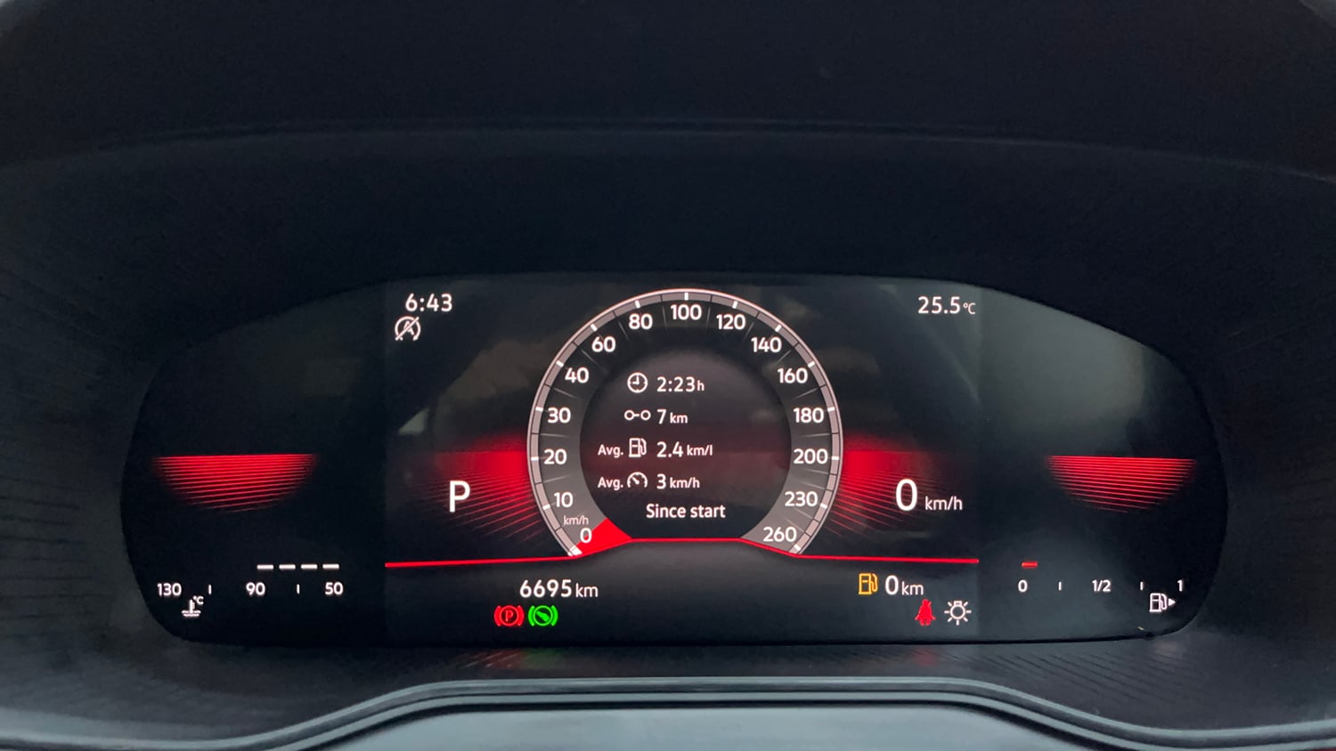 Used 2025 Skoda Kushaq Monte Carlo 1.0L TSI AT Petrol Automatic interior CLUSTERMETER VIEW