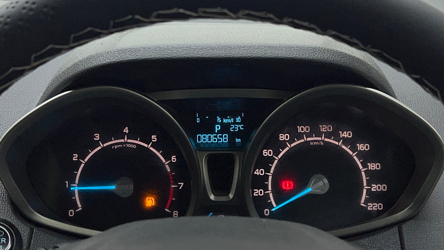 Used 2017 Ford EcoSport Titanium 1.5L Ti-VCT AT Petrol Automatic interior CLUSTERMETER VIEW