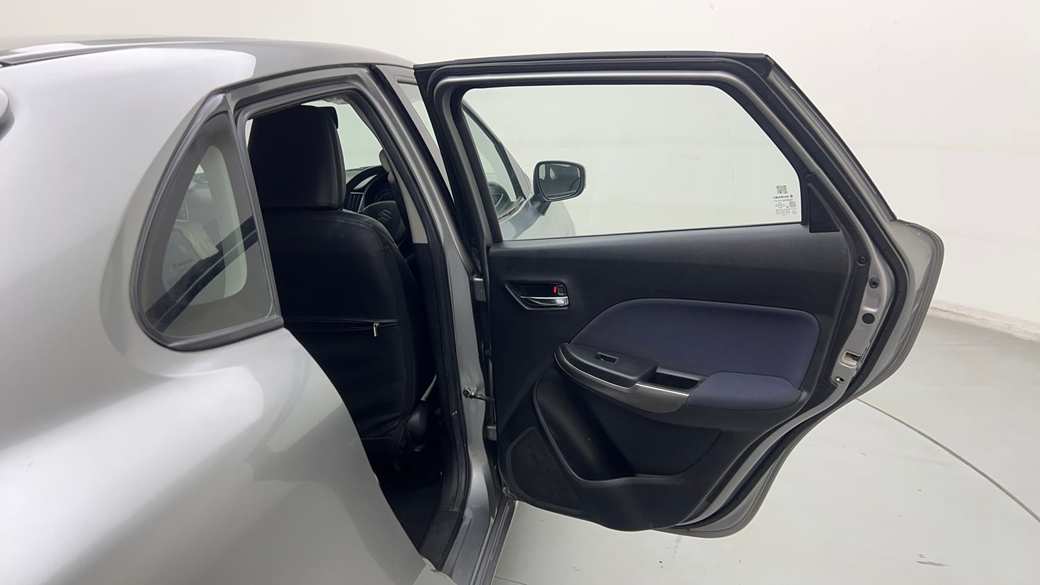 Used 2019 Maruti Suzuki Baleno Delta Petrol Manual interior RIGHT REAR DOOR OPEN VIEW