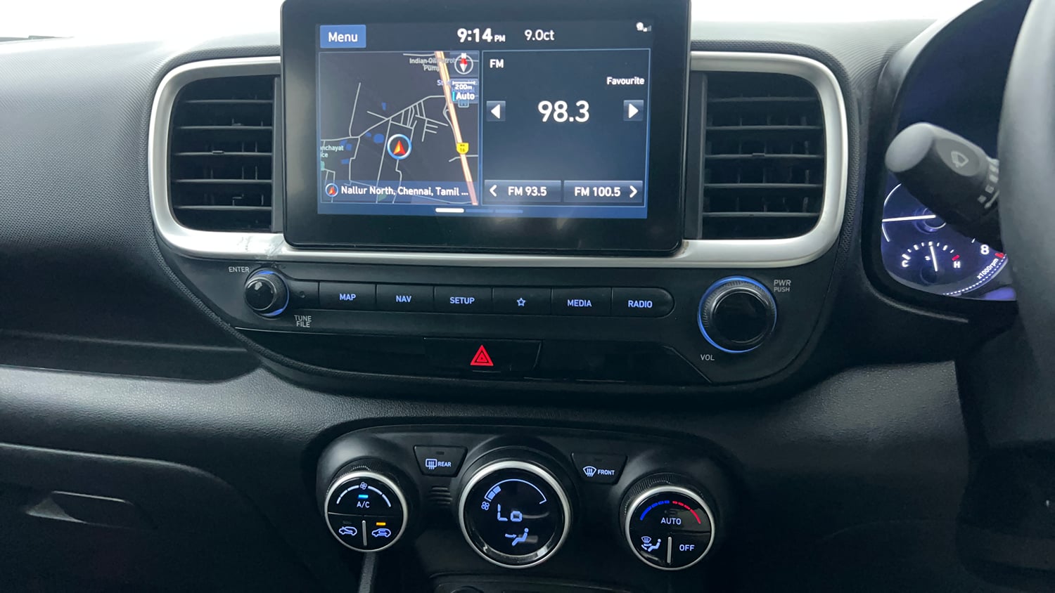 Used 2019 Hyundai Venue SX Plus 1.0 Turbo DCT Petrol Automatic interior MUSIC SYSTEM & AC CONTROL VIEW