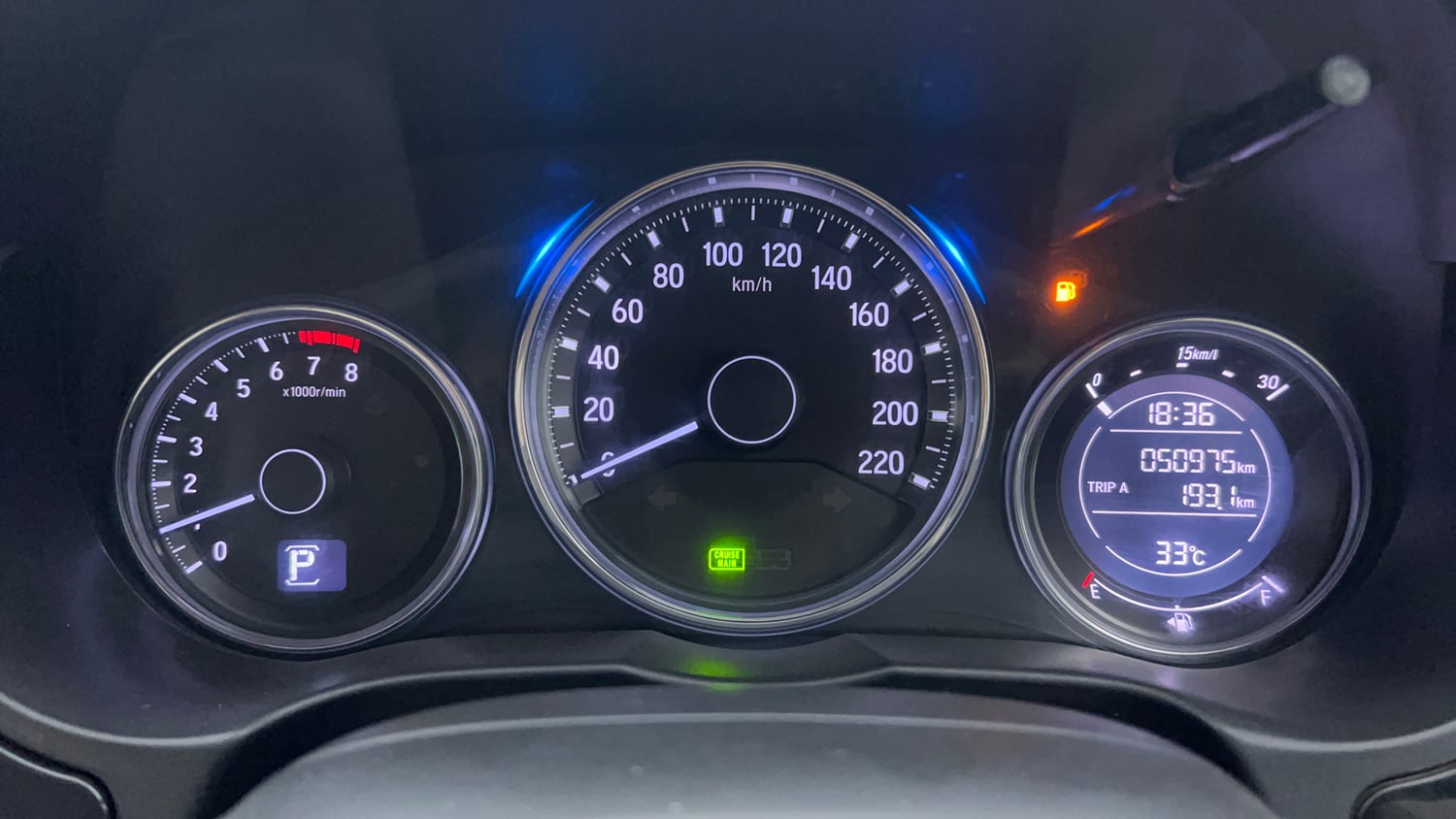 Used 2018 Honda City V CVT Petrol Petrol Automatic interior CLUSTERMETER VIEW