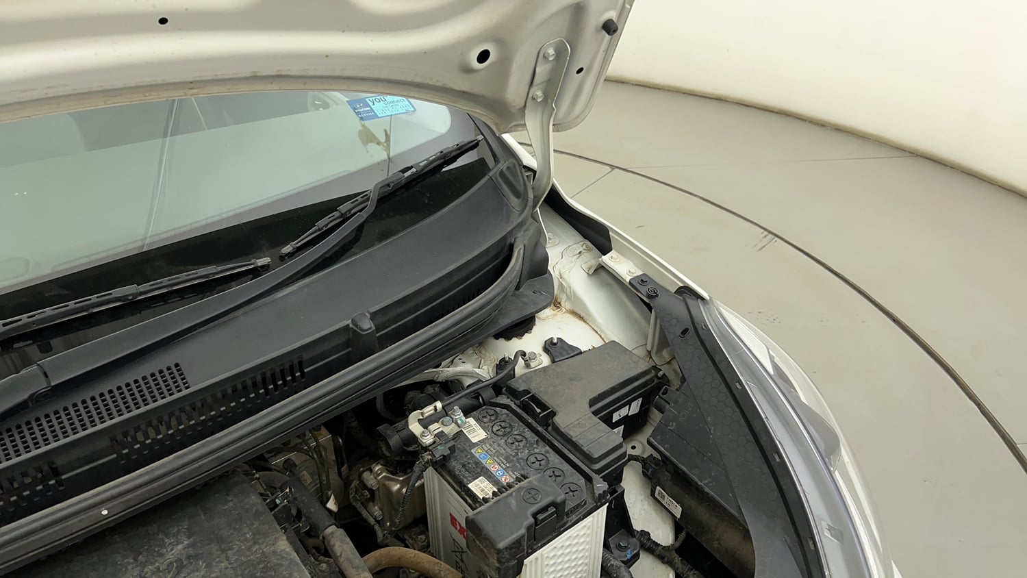 Used 2024 Hyundai Grand i10 Nios Sportz 1.2 Hy-CNG Duo Cng Manual engine ENGINE LEFT SIDE HINGE & APRON VIEW