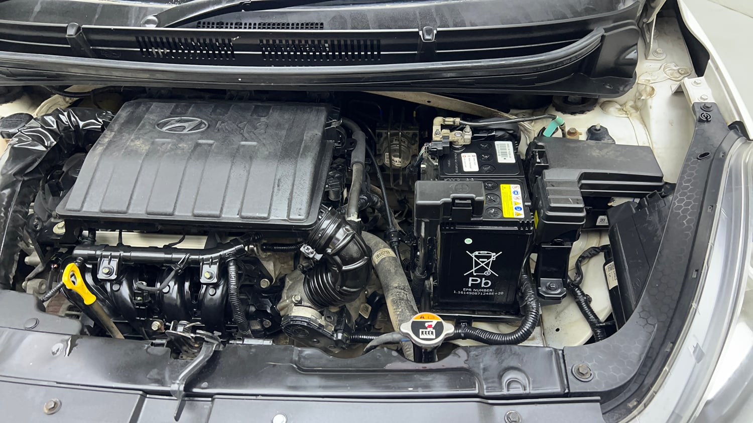 Used 2023 Hyundai Aura S 1.2 Petrol Petrol Manual engine ENGINE LEFT SIDE VIEW