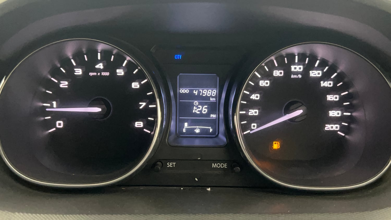 Used 2020 Tata Tigor Revotron XZ Petrol Manual interior CLUSTERMETER VIEW