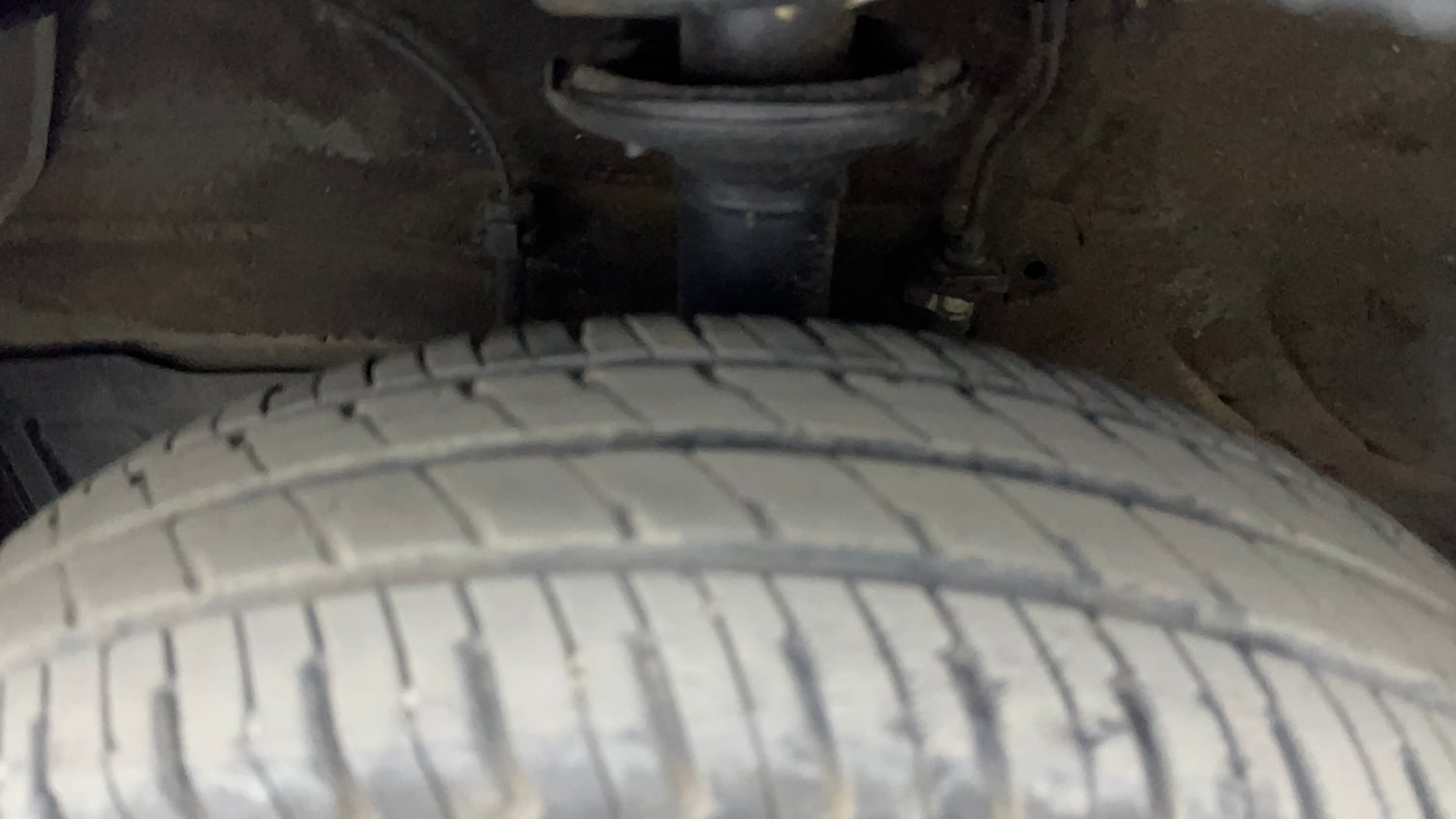 Used 2024 Maruti Suzuki Alto K10 VXi Plus Petrol Manual tyres LEFT FRONT TYRE TREAD VIEW