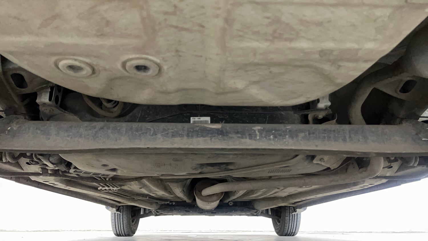 Used 2021 Maruti Suzuki Wagon R LXi 1.0 CNG Cng Manual extra REAR UNDERBODY VIEW (TAKEN FROM REAR)