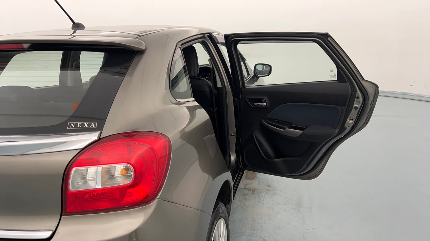 Used 2021 Maruti Suzuki Baleno Delta Petrol Manual interior RIGHT REAR DOOR OPEN VIEW