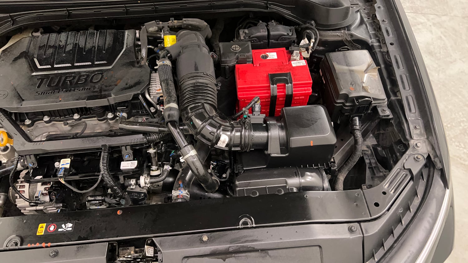 Used 2023 Hyundai Verna SX (O) 1.5 Turbo Petrol DCT Petrol Automatic engine ENGINE LEFT SIDE VIEW