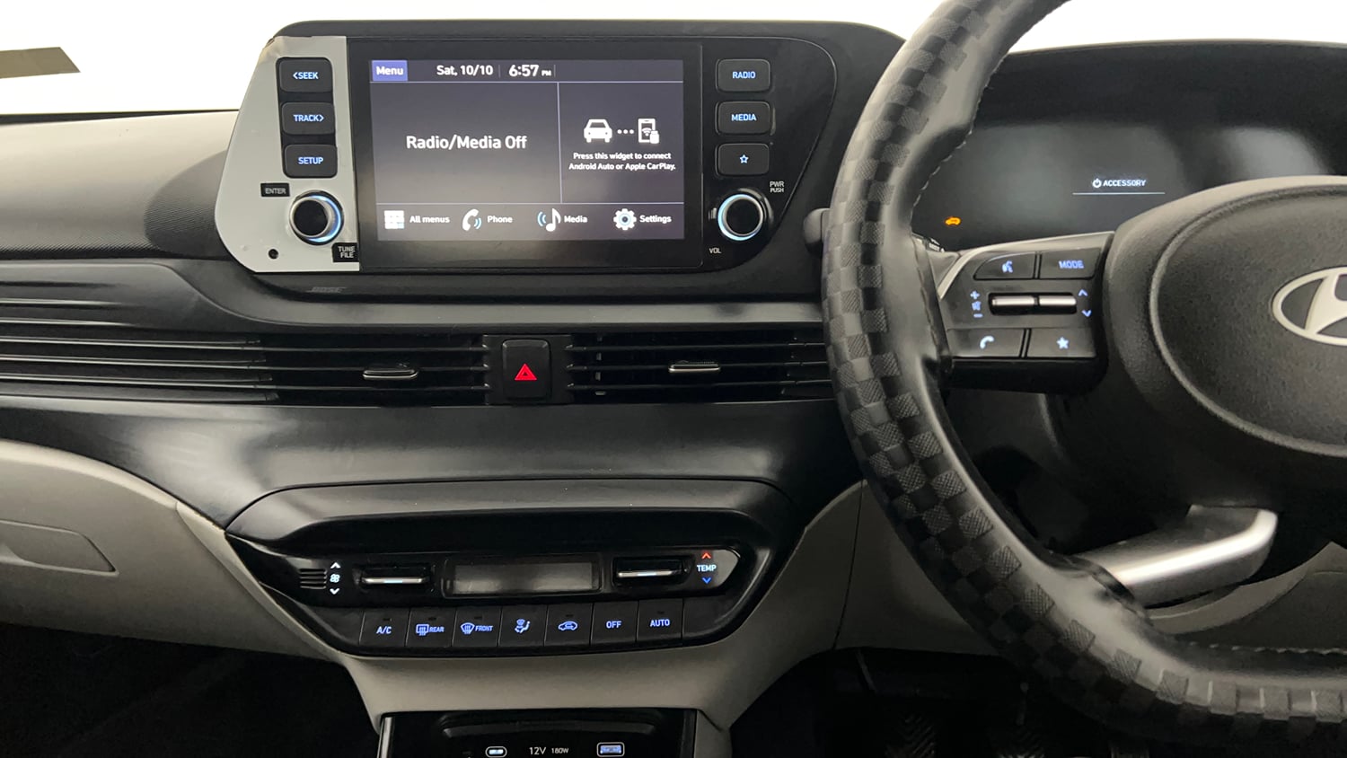 Used 2024 Hyundai New i20 Asta 1.2 MT Petrol Manual interior MUSIC SYSTEM & AC CONTROL VIEW