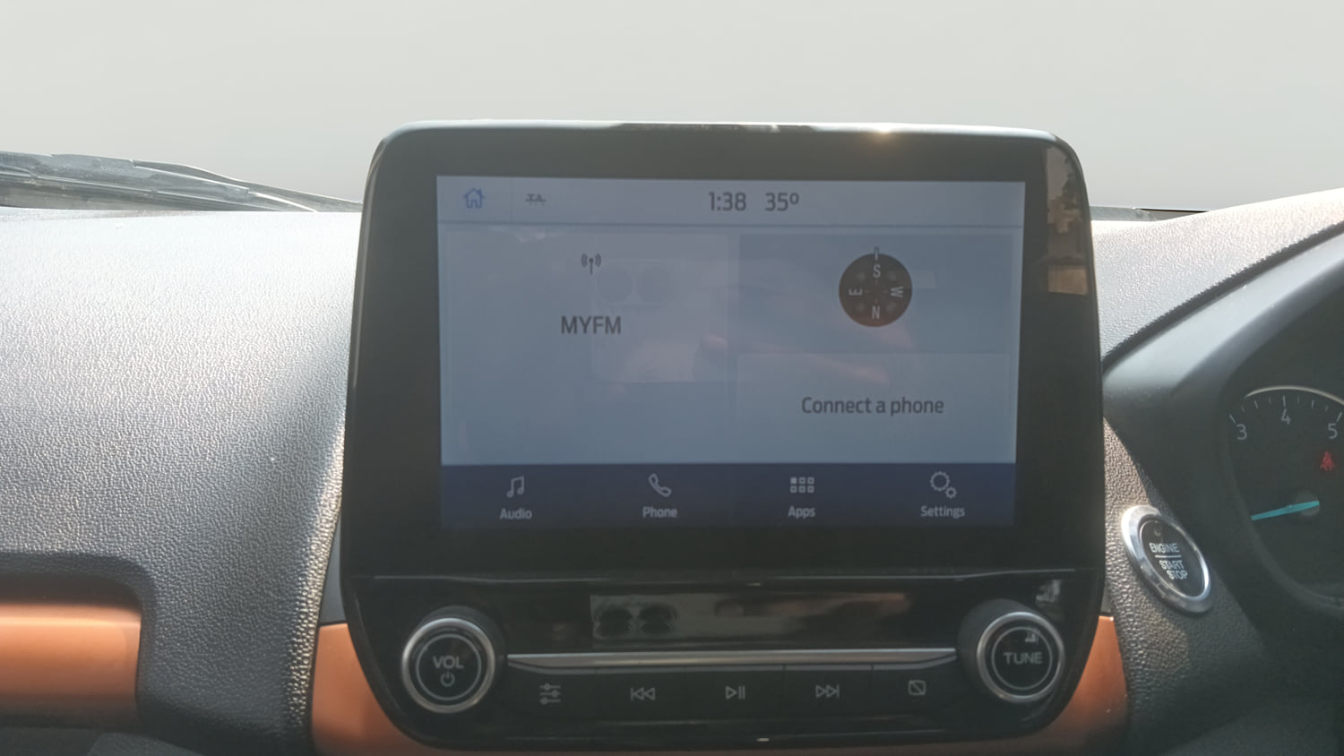 Used 2020 Ford EcoSport S MT 1.5 Ti-VCT Petrol Manual interior MUSIC SYSTEM & AC CONTROL VIEW