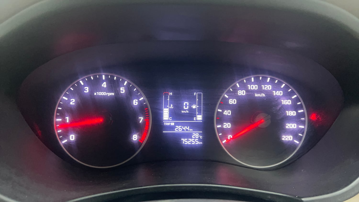 Used 2019 Hyundai Elite i20 Sportz Plus 1.2 Petrol Manual interior CLUSTERMETER VIEW