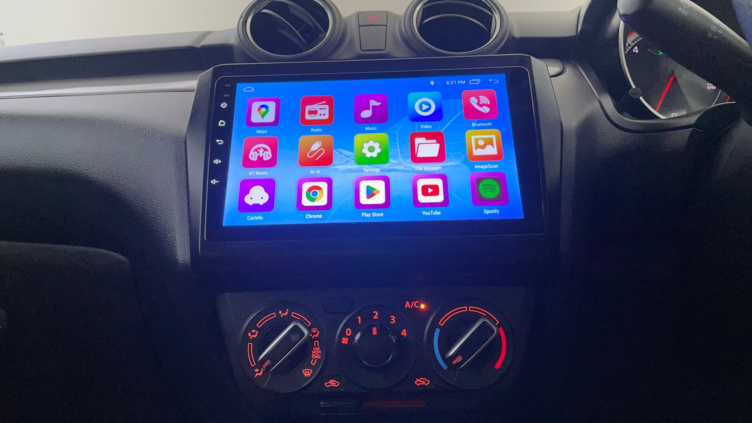 Used 2020 Maruti Suzuki Swift VXi Petrol Manual interior MUSIC SYSTEM & AC CONTROL VIEW