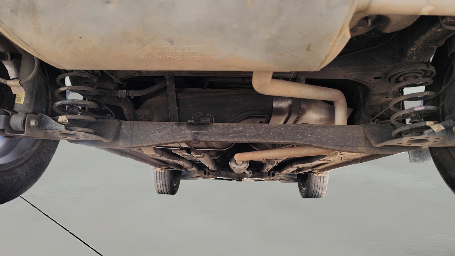 Used 2023 Hyundai Creta S Plus 1.5 Petrol Knight Petrol Manual extra REAR UNDERBODY VIEW (TAKEN FROM REAR)