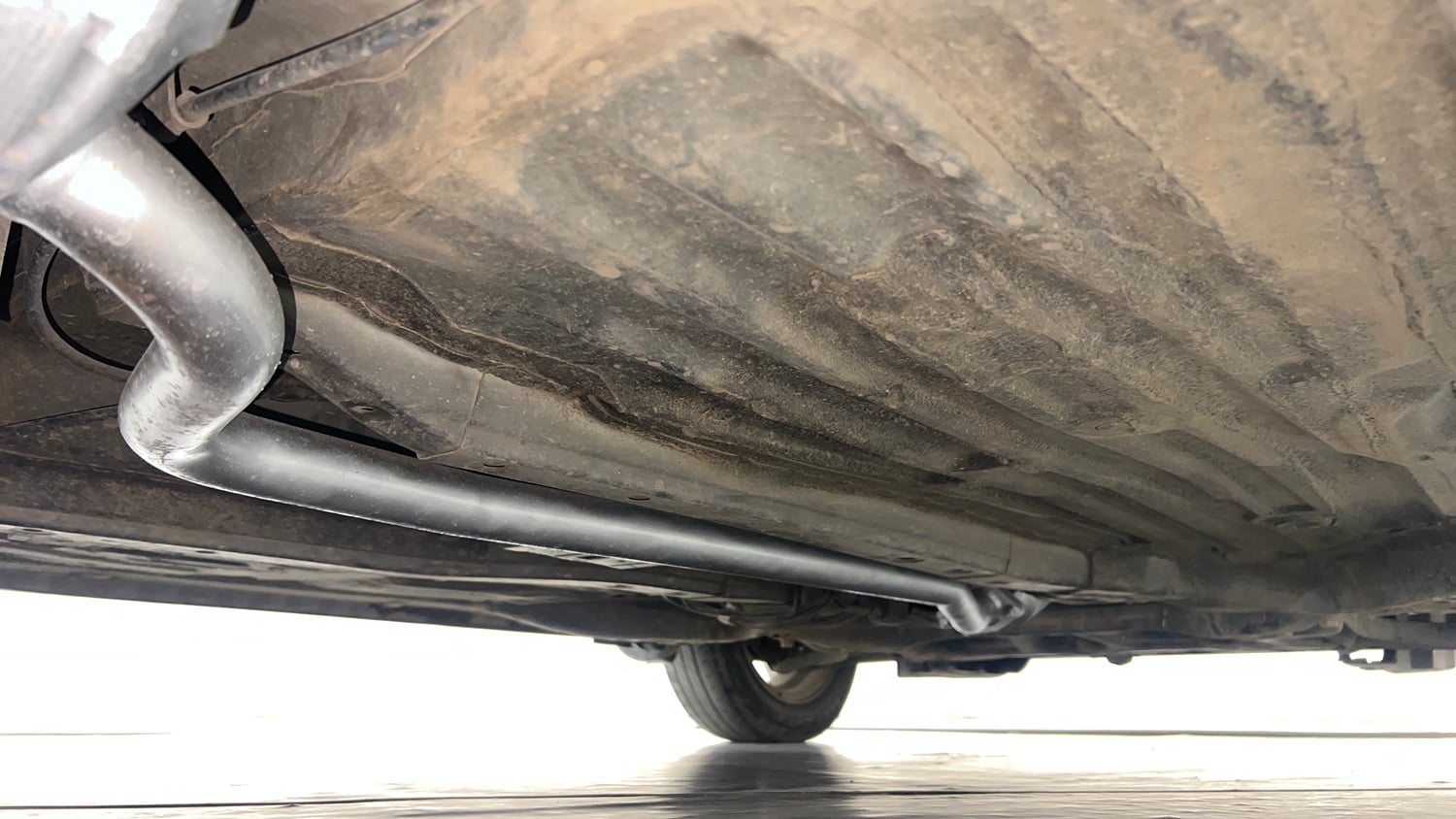 Used 2019 Honda Amaze 1.2 V CVT Petrol Petrol Automatic extra REAR RIGHT UNDERBODY VIEW
