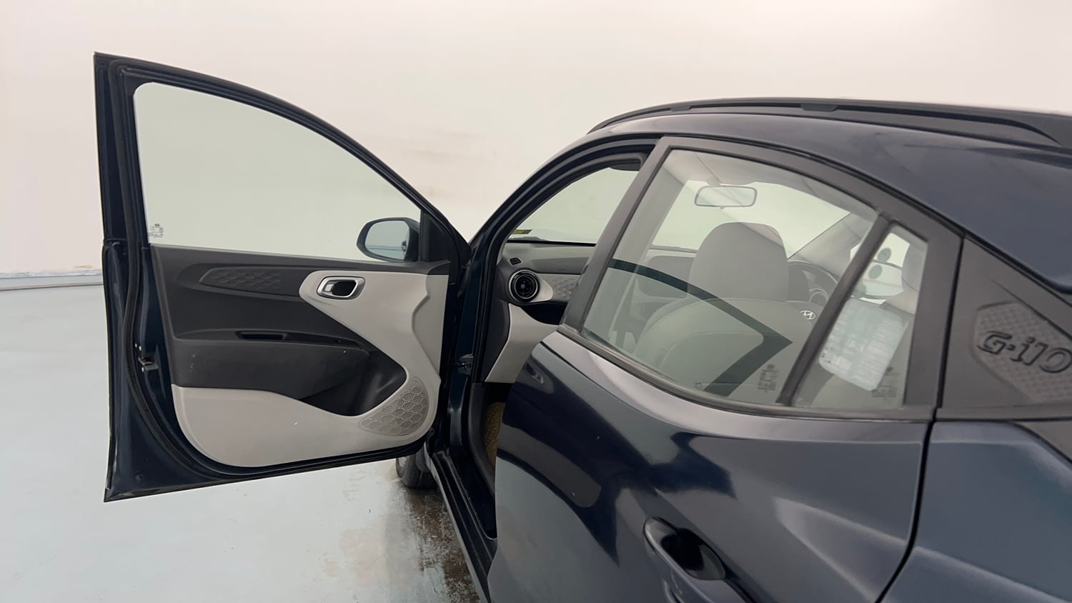 Used 2021 Hyundai Grand i10 Nios Sportz 1.2 Kappa VTVT Petrol Manual interior LEFT FRONT DOOR OPEN VIEW