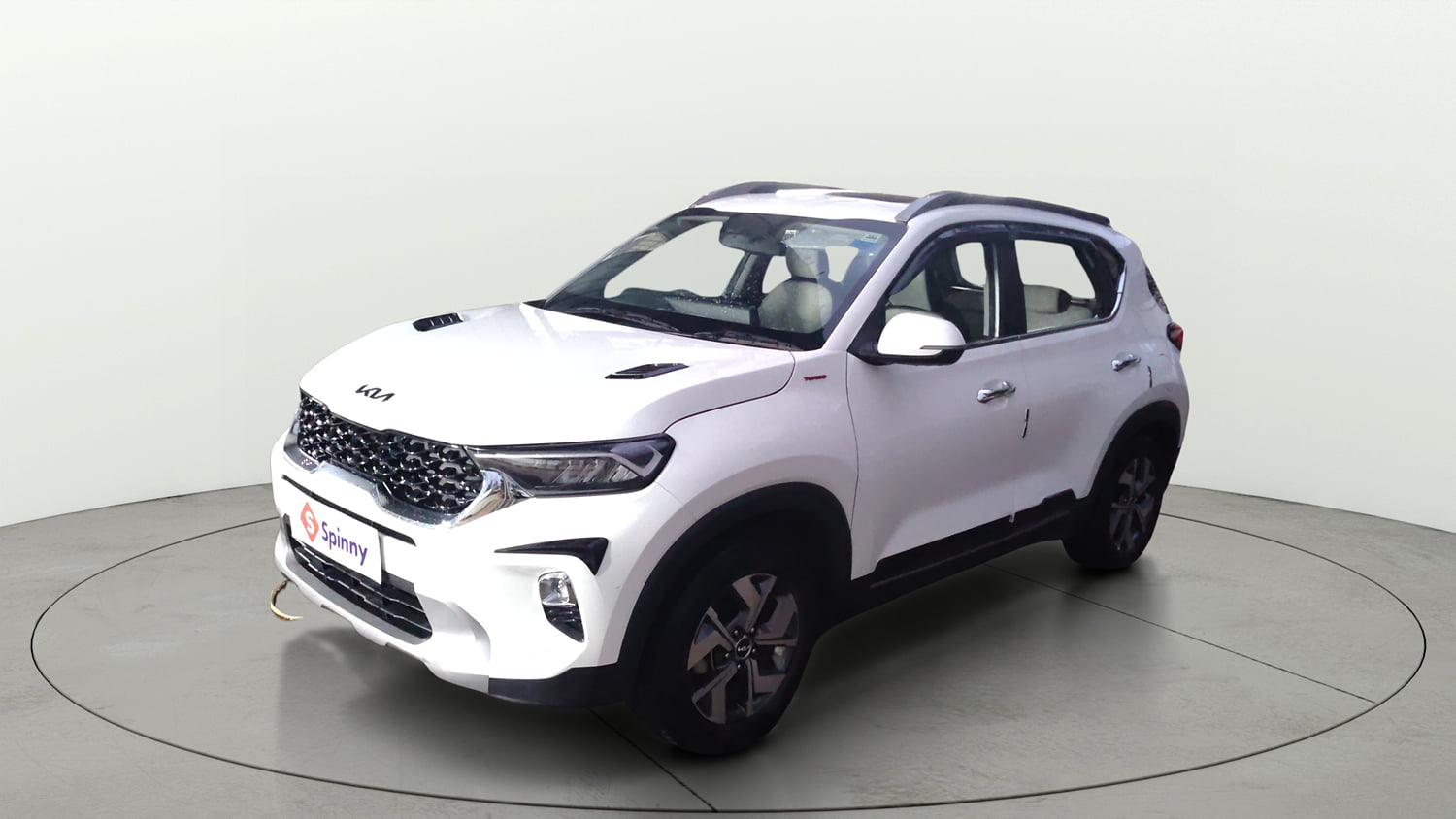 Used 2023 Kia Sonet HTX 1.0 iMT Petrol Manual exterior LEFT FRONT CORNER VIEW