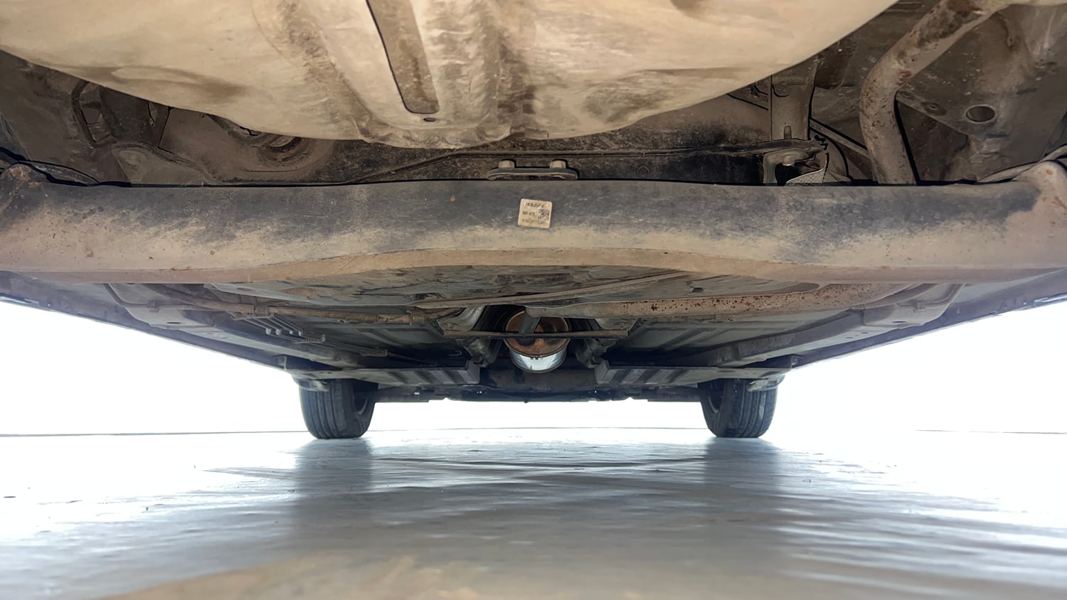 Used 2022 Maruti Suzuki Baleno Sigma MT Petrol Manual extra REAR UNDERBODY VIEW (TAKEN FROM REAR)
