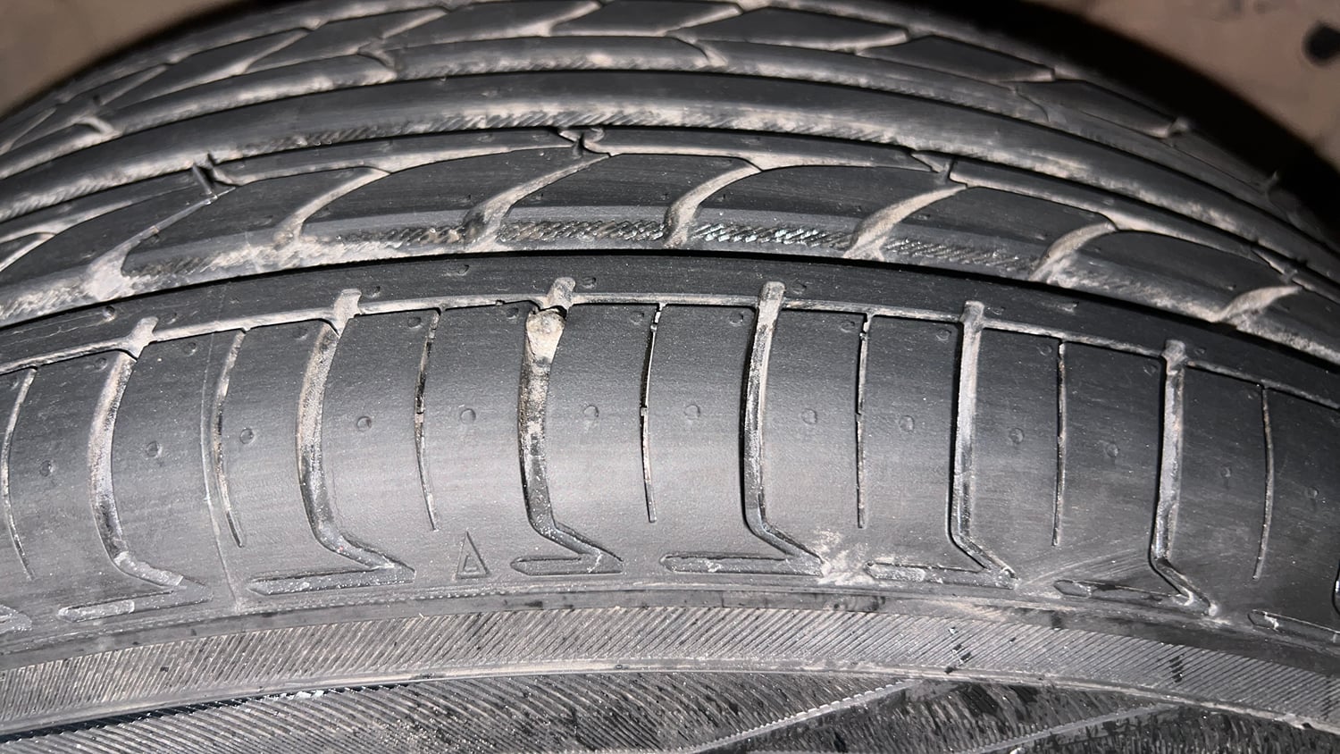 Used 2018 Honda Jazz V CVT Petrol Petrol Automatic tyres RIGHT FRONT TYRE TREAD VIEW