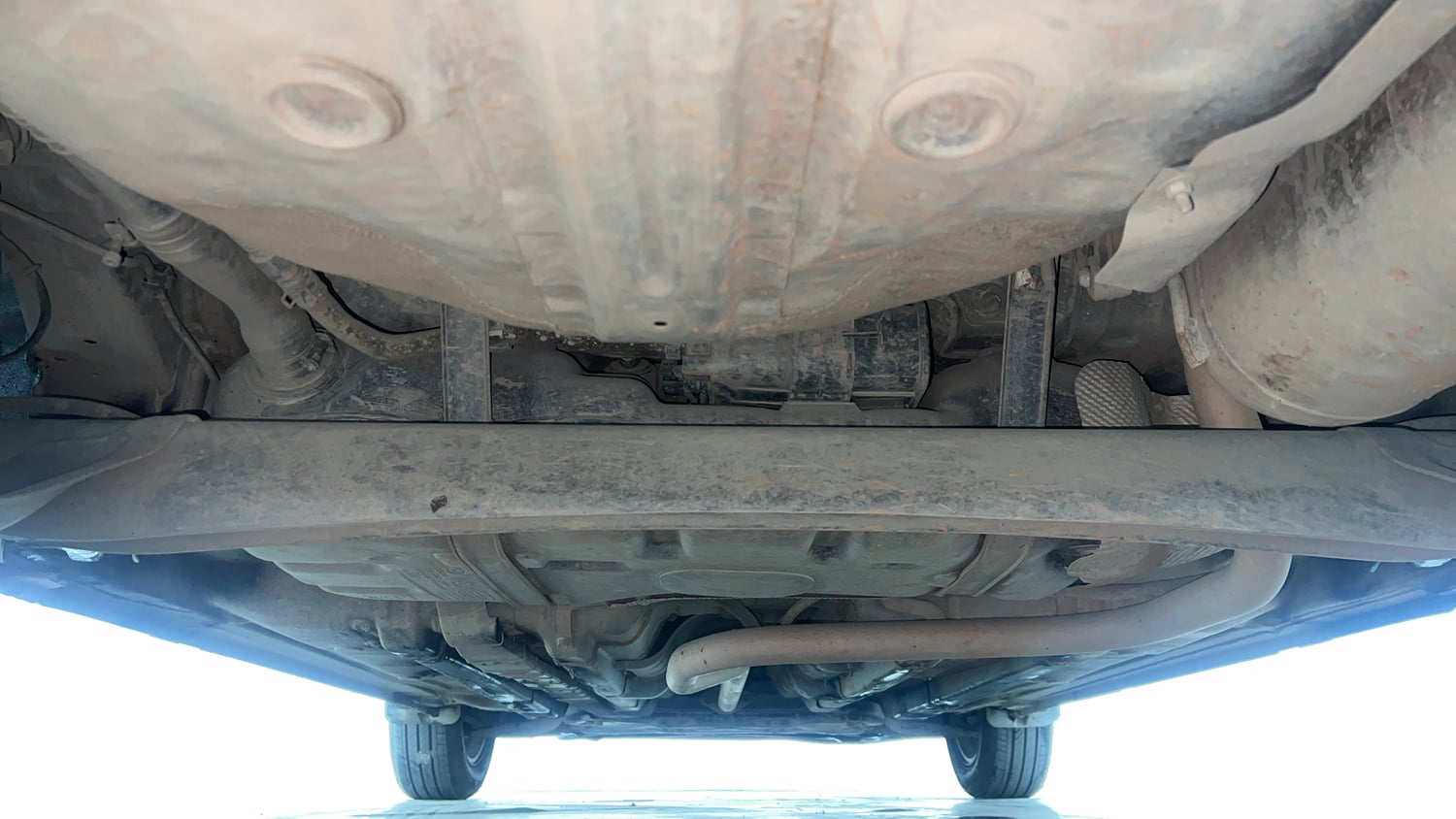 Used 2019 Hyundai Elite i20 Sportz Plus 1.2 Petrol Manual extra REAR UNDERBODY VIEW (TAKEN FROM REAR)