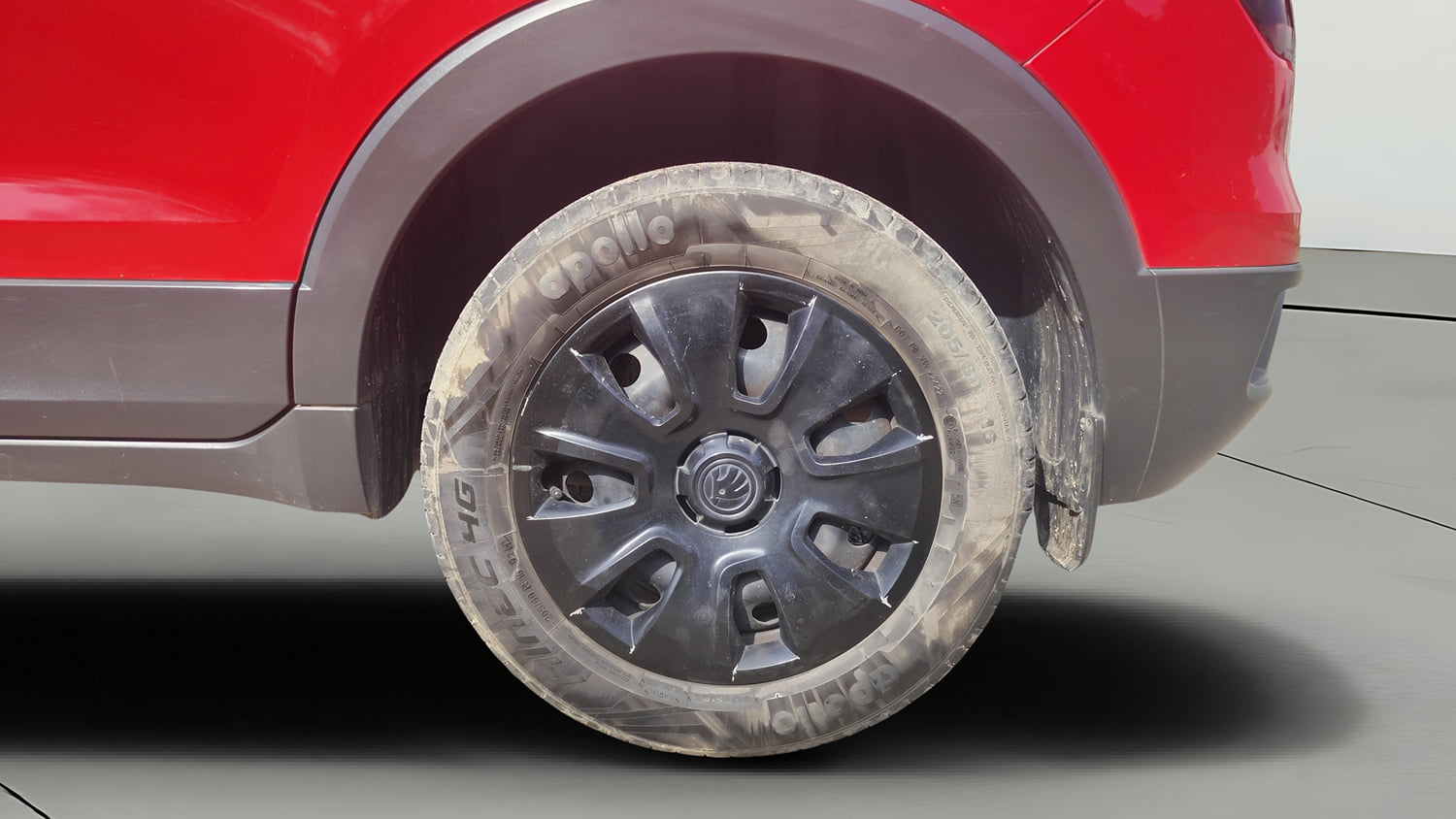 Used 2022 Skoda Kushaq Active 1.0 TSI MT Petrol Manual tyres LEFT REAR TYRE RIM VIEW