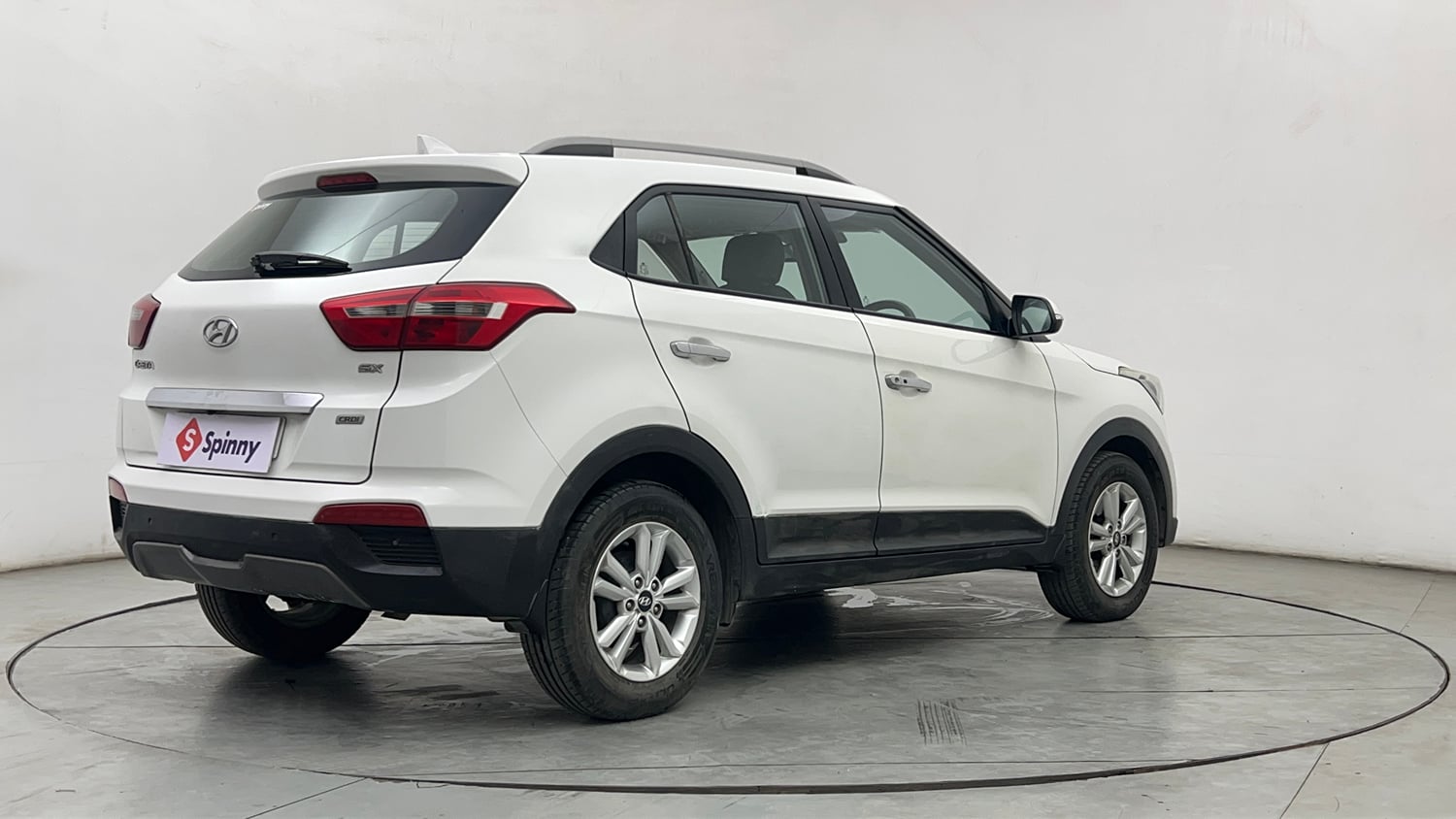 Used 2017 Hyundai Creta SX Plus 1.6 CRDI Diesel Manual exterior RIGHT REAR CORNER VIEW