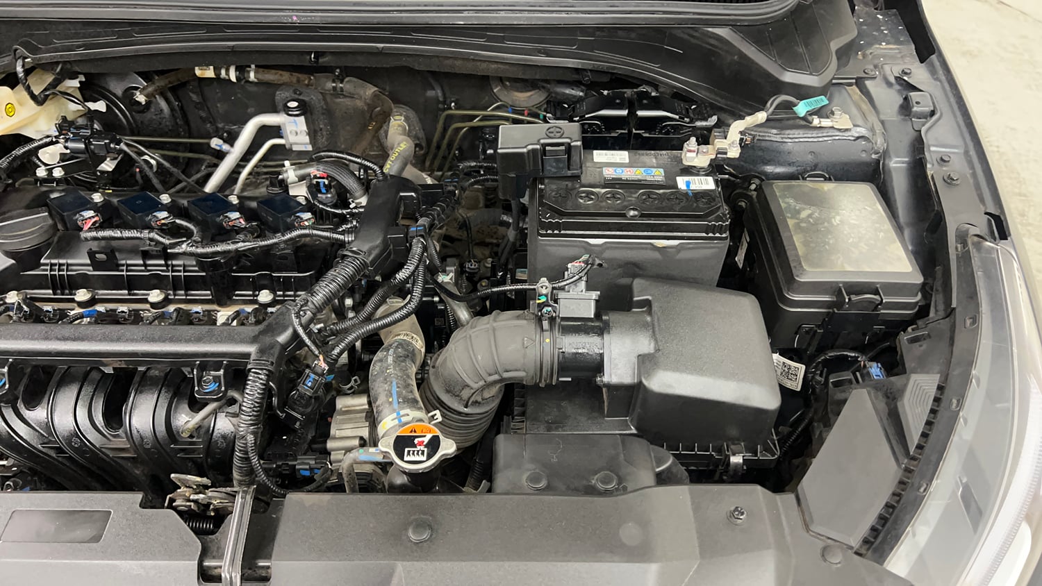 Used 2024 Hyundai New i20 Asta (O) 1.2 IVT Petrol Automatic engine ENGINE LEFT SIDE VIEW