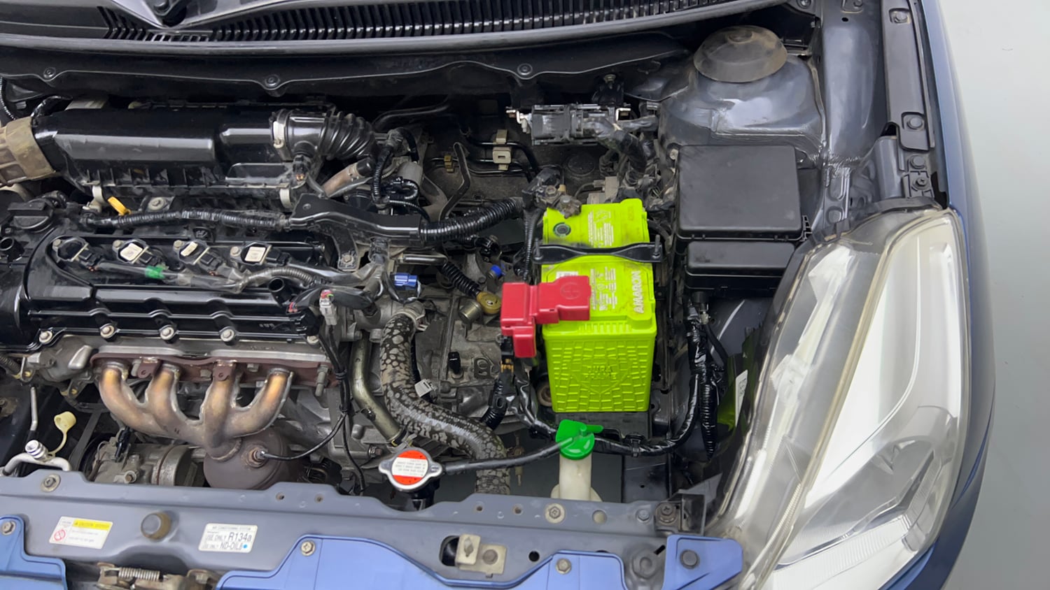 Used 2015 Maruti Suzuki Baleno Zeta 1.2 Petrol Manual engine ENGINE LEFT SIDE VIEW