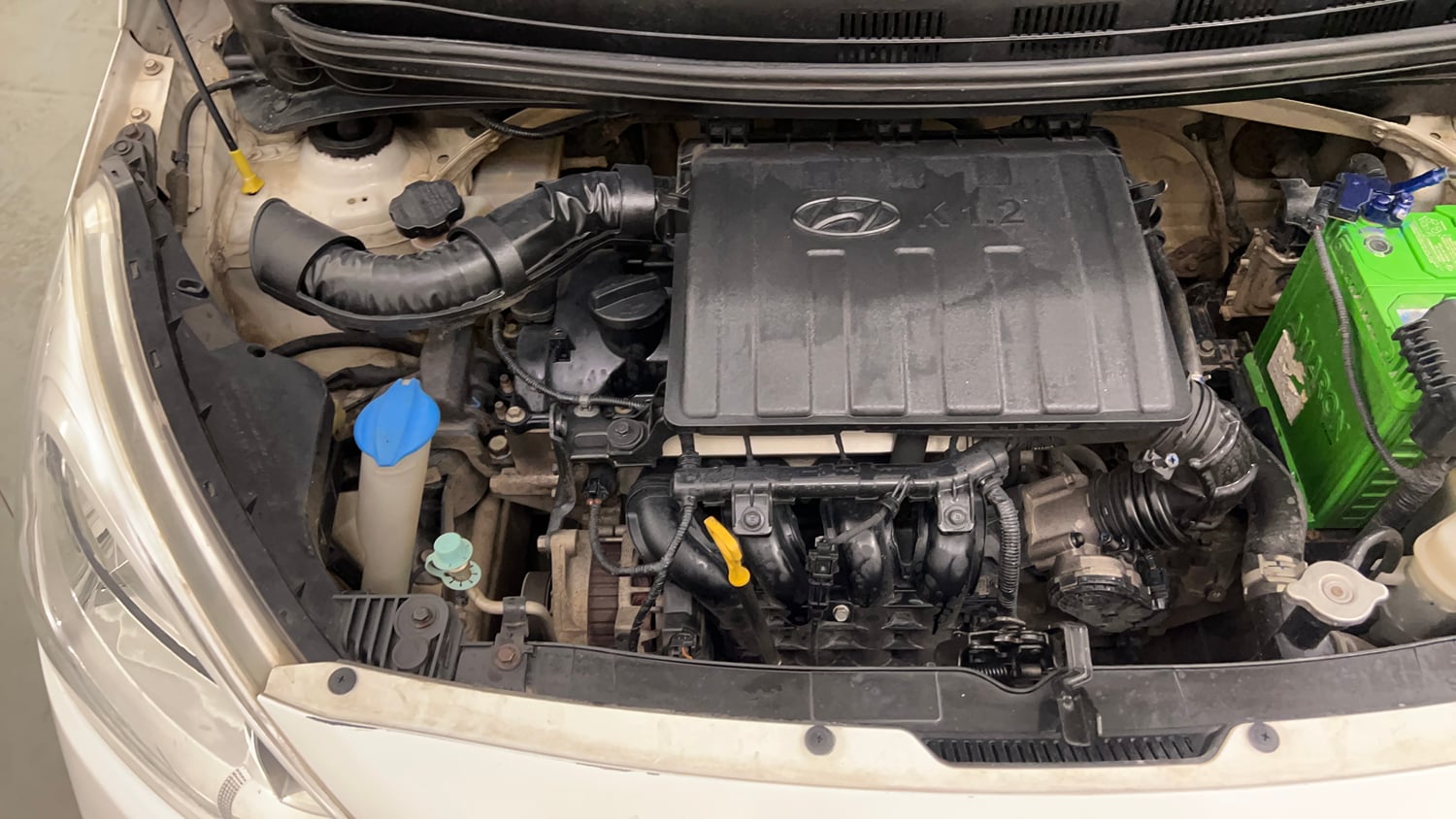 Used 2018 Hyundai Grand i10 Magna 1.2 Kappa VTVT Petrol Manual engine ENGINE RIGHT SIDE VIEW