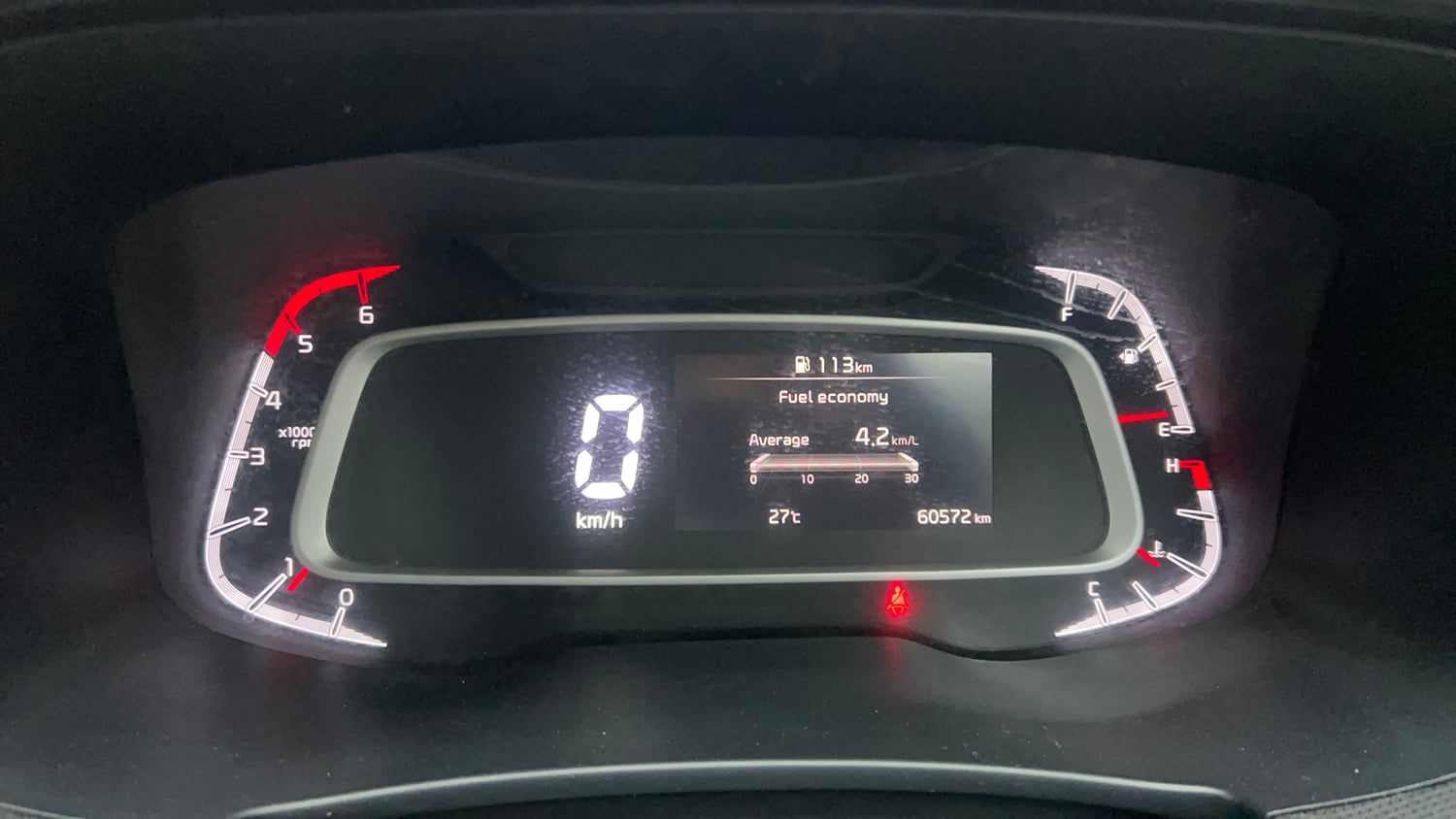 Used 2023 Kia Sonet HTX 1.5 Diesel Manual interior CLUSTERMETER VIEW