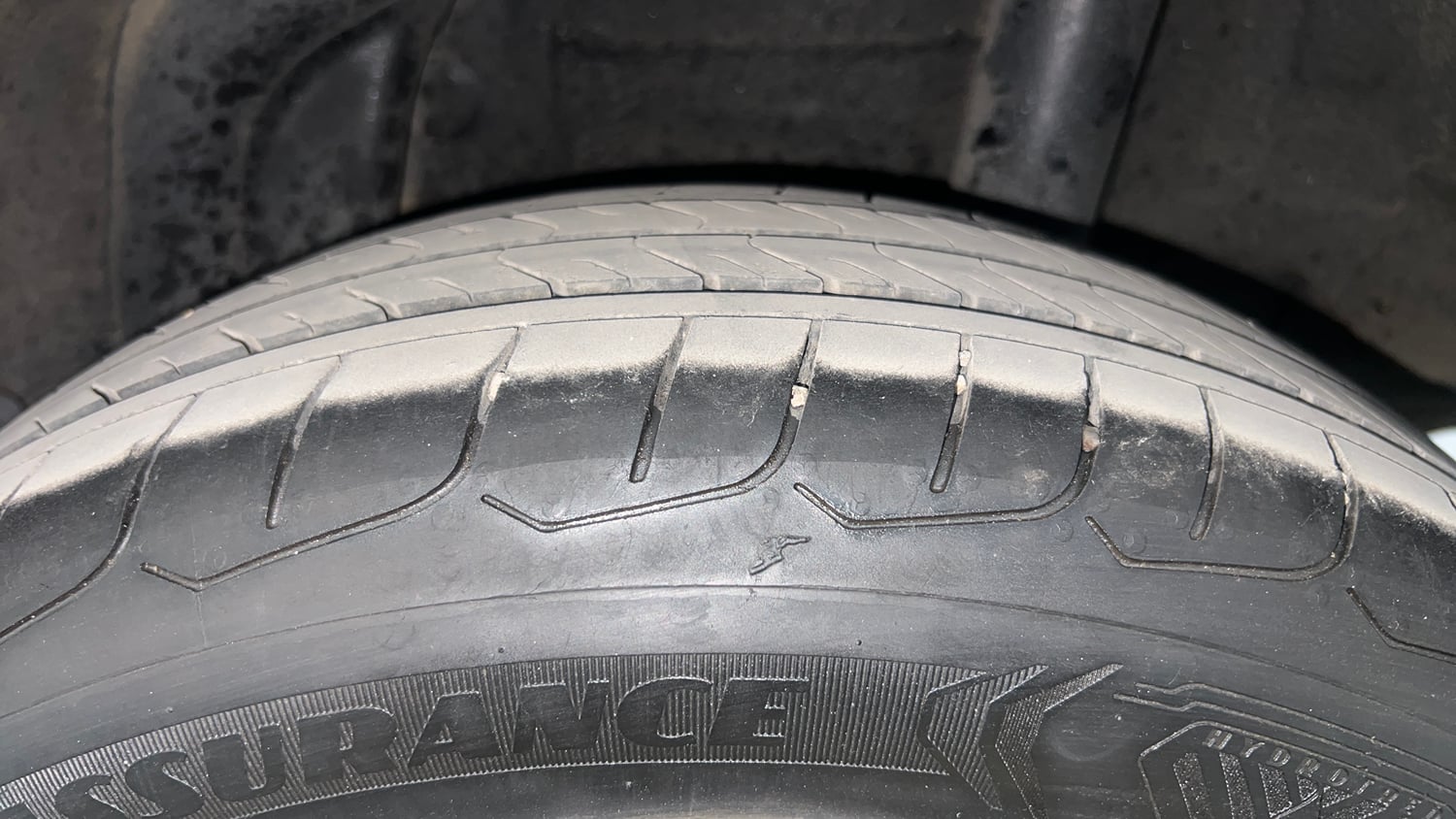 Used 2023 Hyundai Verna S 1.5 Petrol MT Petrol Manual tyres LEFT REAR TYRE TREAD VIEW