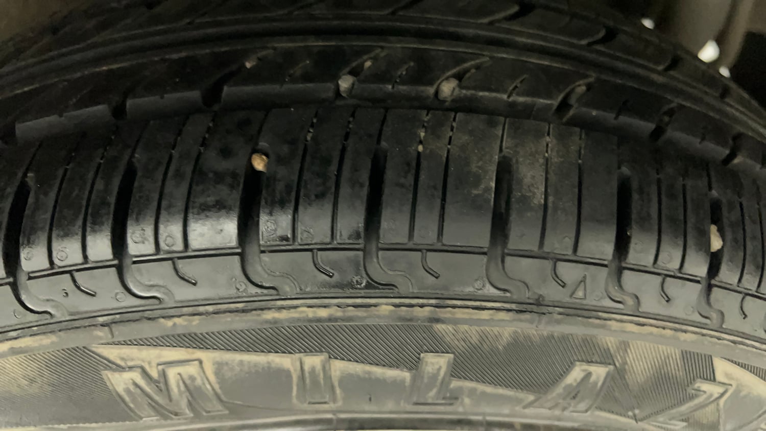 Used 2017 Maruti Suzuki Celerio VXi AMT Petrol Automatic tyres LEFT REAR TYRE TREAD VIEW