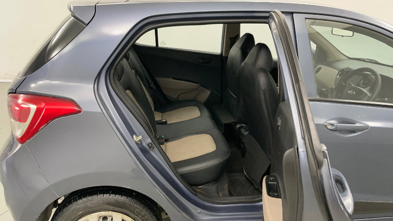 Used 2014 Hyundai Grand i10 Magna 1.2 Kappa VTVT Petrol Manual interior RIGHT SIDE REAR DOOR CABIN VIEW