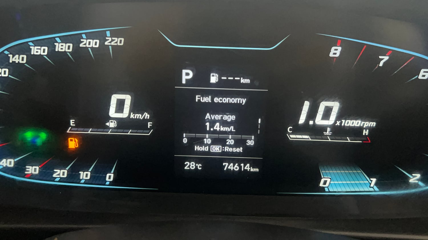 Used 2020 Hyundai New i20 Asta (O) 1.0 Turbo DCT Petrol Automatic interior CLUSTERMETER VIEW