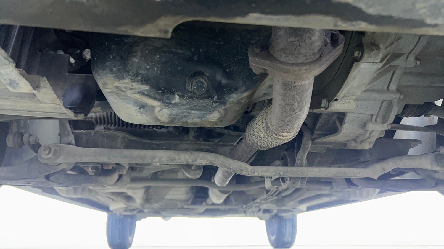 Used 2023 Tata Tigor XZ Plus Petrol Manual extra FRONT LEFT UNDERBODY VIEW