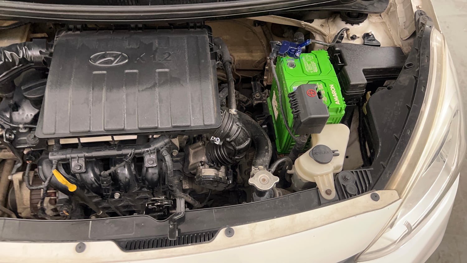Used 2018 Hyundai Grand i10 Magna 1.2 Kappa VTVT Petrol Manual engine ENGINE LEFT SIDE VIEW
