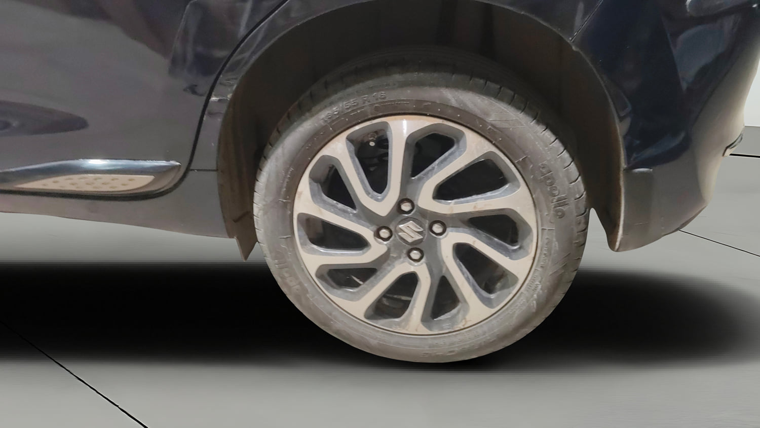 Used 2023 Maruti Suzuki Baleno Alpha AGS Petrol Automatic tyres LEFT REAR TYRE RIM VIEW