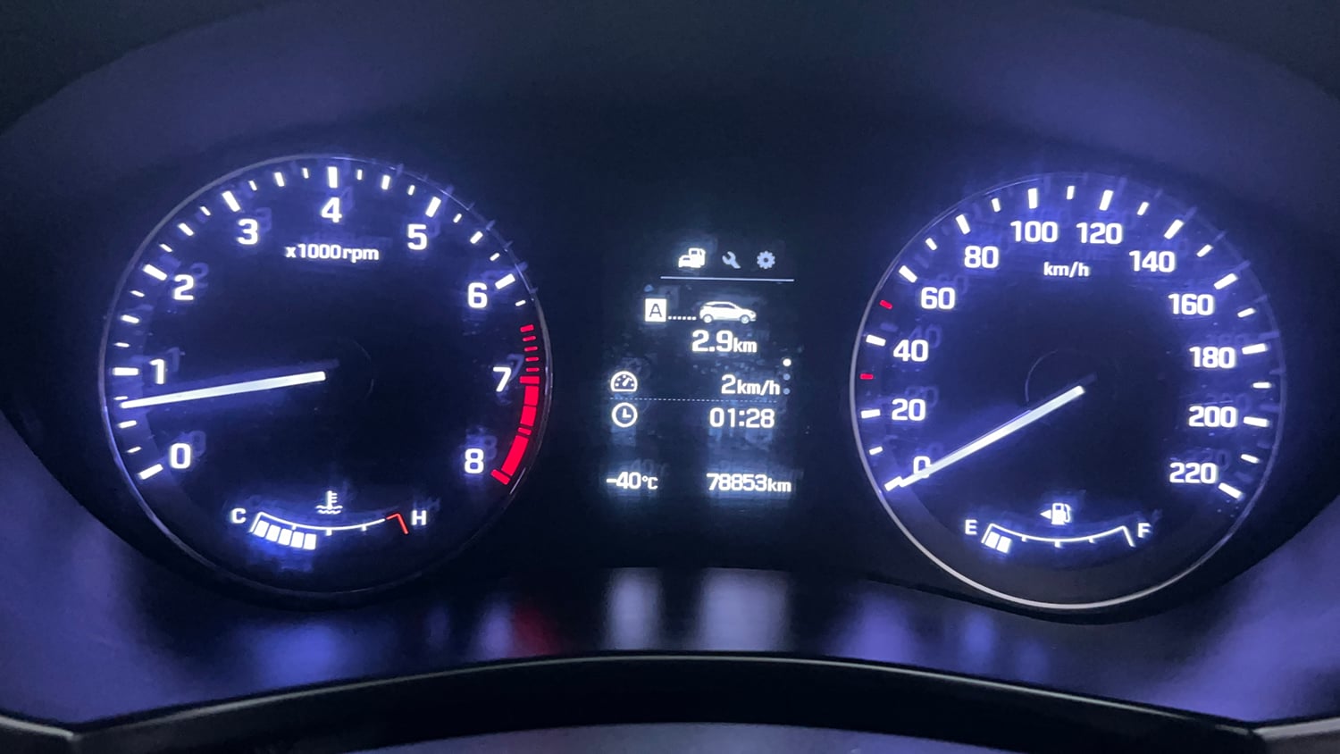 Used 2017 Hyundai i20 Active 1.2 SX Petrol Manual interior CLUSTERMETER VIEW