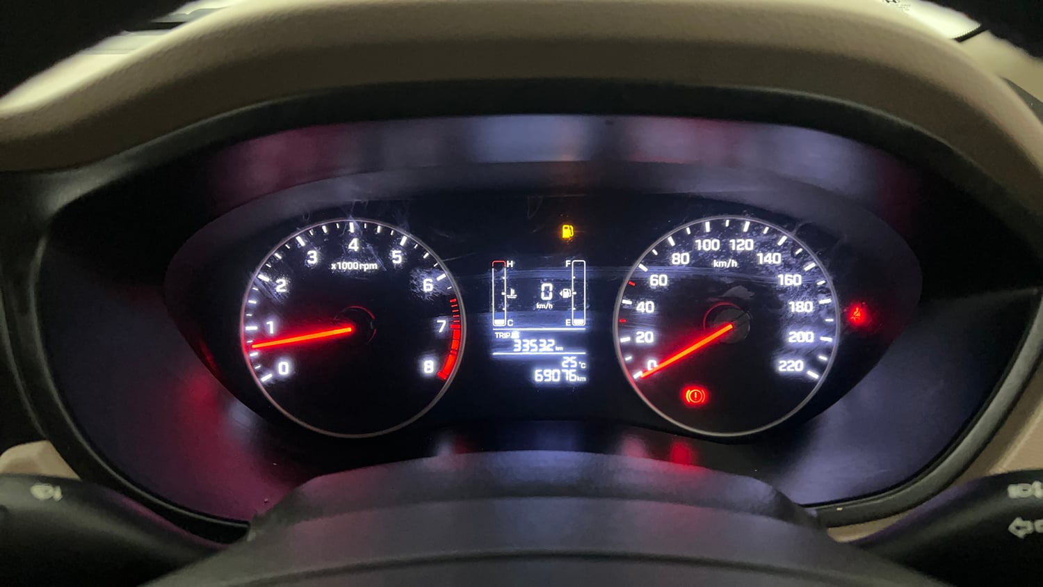 Used 2020 Hyundai Elite i20 Sportz Plus 1.2 Petrol Manual interior CLUSTERMETER VIEW