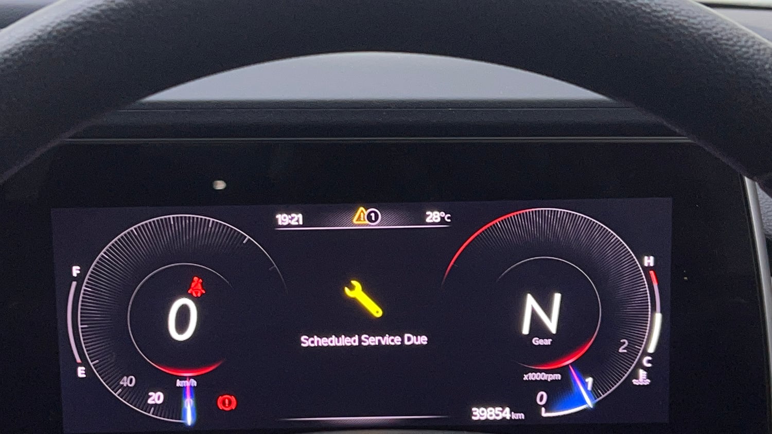 Used 2022 Mahindra XUV700 AX 5 Petrol MT 7 STR Petrol Manual interior CLUSTERMETER VIEW