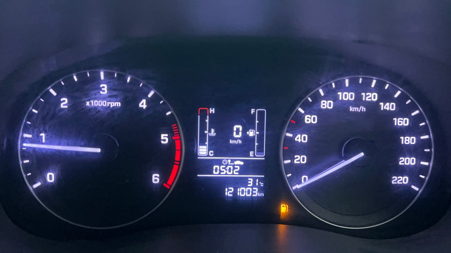 Used 2017 Hyundai Creta SX Plus 1.6 CRDI Diesel Manual interior CLUSTERMETER VIEW