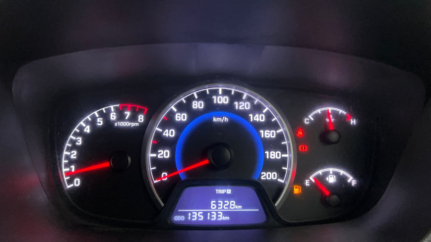 Used 2018 Hyundai Grand i10 Magna 1.2 Kappa VTVT Petrol Manual interior CLUSTERMETER VIEW