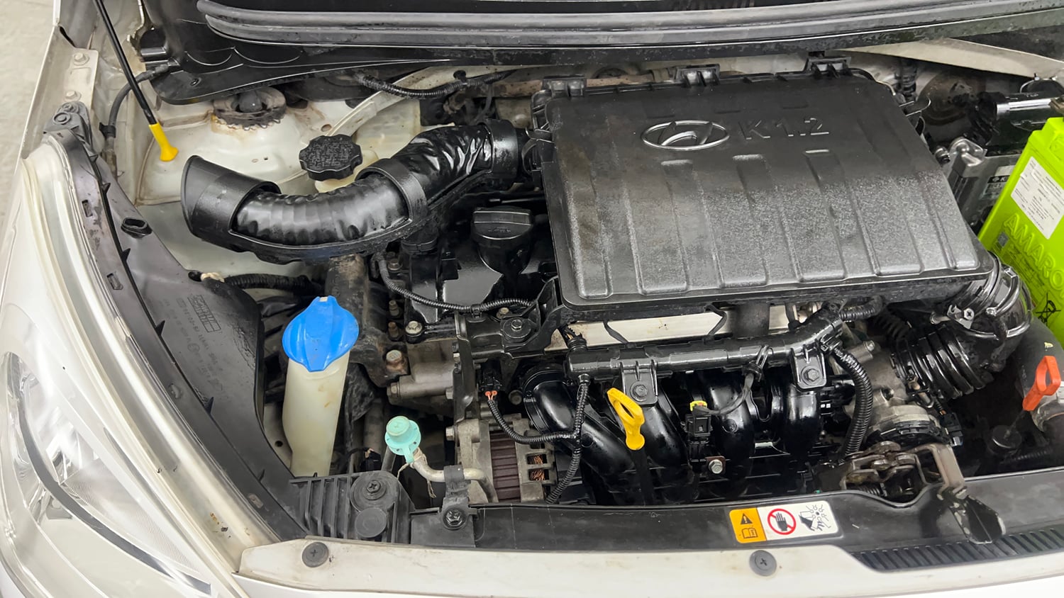 Used 2016 Hyundai Grand i10 Asta AT 1.2 Kappa VTVT Petrol Automatic engine ENGINE RIGHT SIDE VIEW